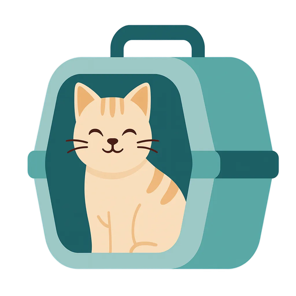 Illustration einer Katze mit Stethoskop