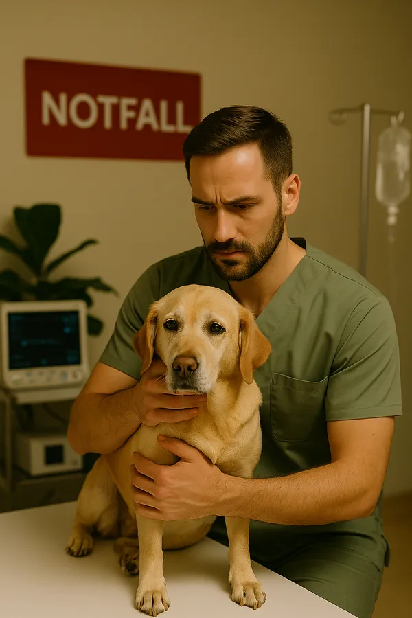 Tierarzt in Notfallversorgung
