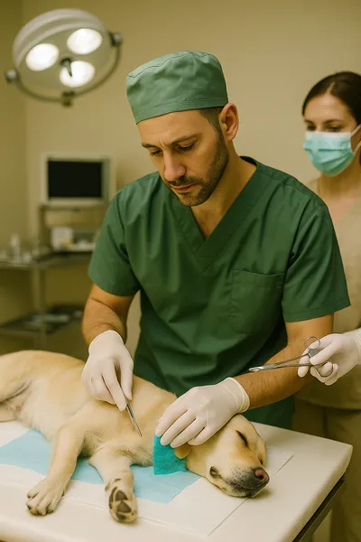 Weichteilchirurgie bei Tieren